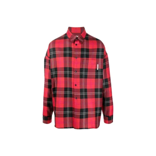 MARNI Red Men's Shirts MARNI Красные Мужские Рубашки