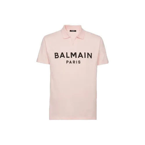 BALMAIN Мужская Поло Розовая