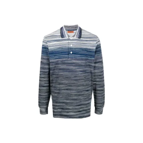 MISSONI Мужская поло рубашка синего цвета