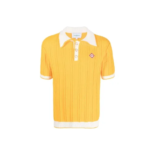 CASABLANCA Лимон Желтый Мужская Рубашка Поло