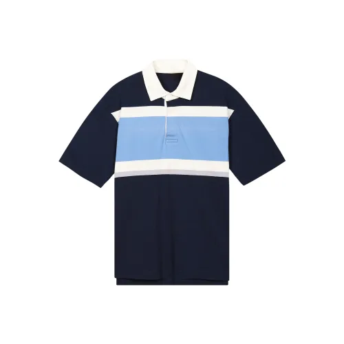 UNIQLO Поло Унисекс Темно-синий