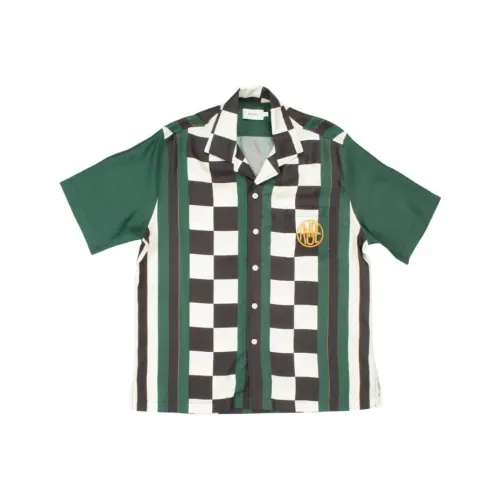 RHUDE Army Green Мужские Рубашки