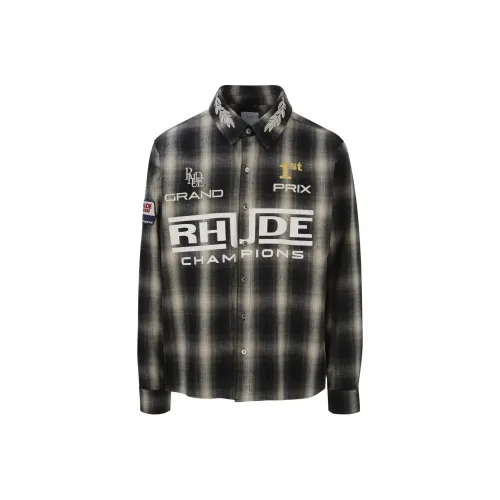 RHUDE Мужские Черные Рубашки