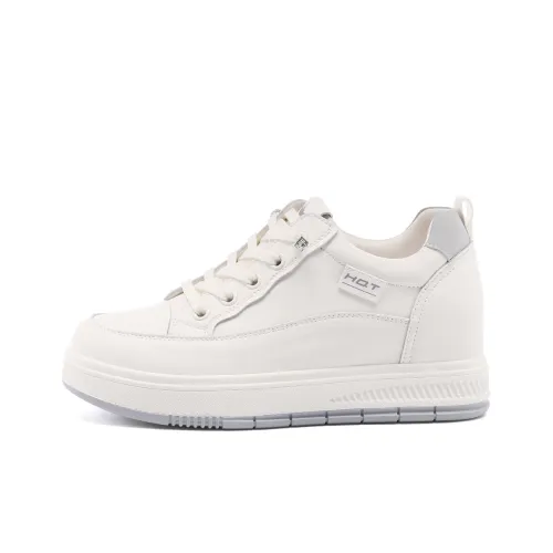 RED DRAGONFLY Белые Кроссовки Женские Устойчивые к истиранию Низкий топ Casual Женские