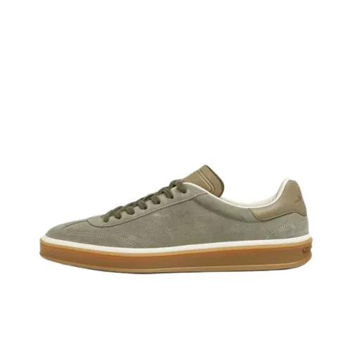 Loro Piana Немецкие армейские кроссовки Low Top Зеленые Мужские