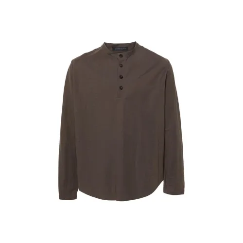 HARRIS WHARF LONDON Рубашка Мужская Серого цвета