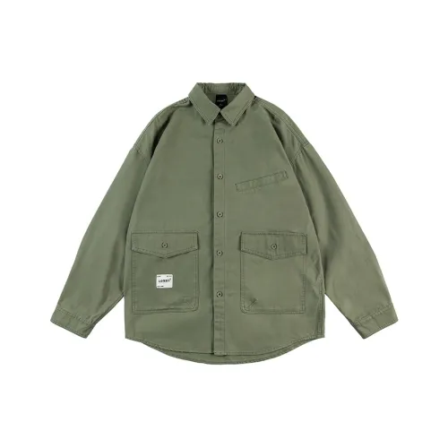 LOMBT Осенняя Рабочая Одежда Рубашка Унисекс