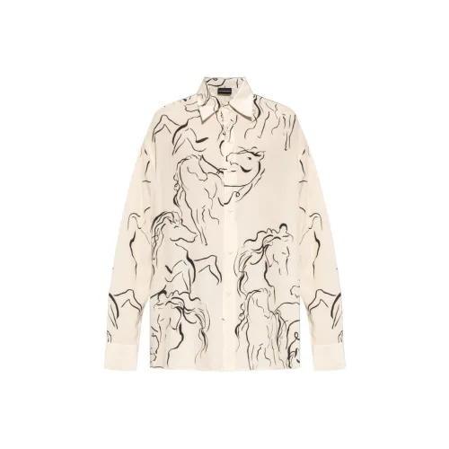 EMPORIO ARMANI Рубашка Мужская Бежевая