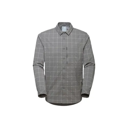 MAMMUT HeiQ Pure Sustainability Рубашка Мужская Серого цвета