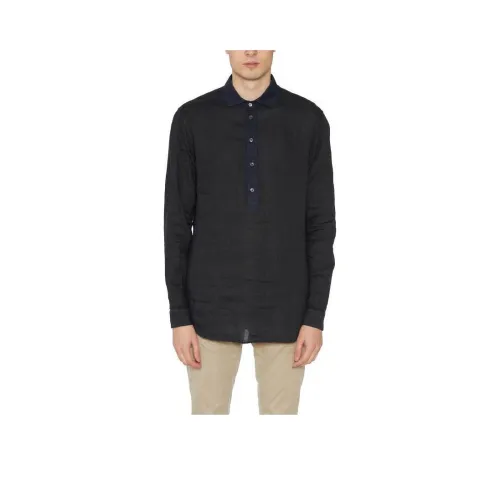 PAOLO PECORA MILANO Рубашка Мужская Синяя