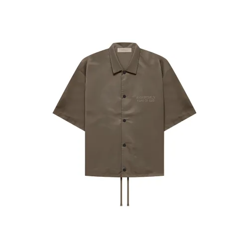 Fear Of God Essentials Рубашка Унисекс Древесно-кофейный