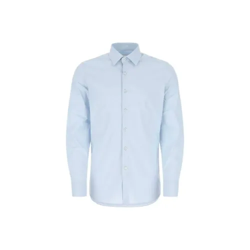 PRADA Мужские Синие Рубашки