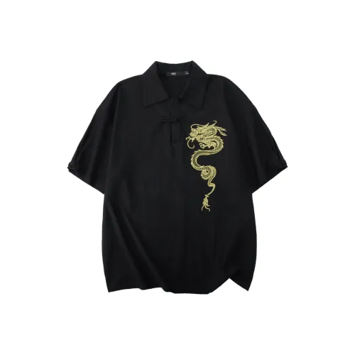 Pin Li Черная Мужская Поло