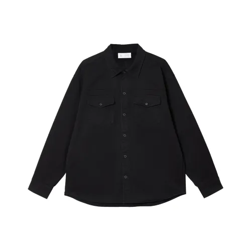 JACK&JONES E44 Черный Песочный Мужская Рубашка