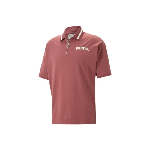PUMA Мужская Поло Рубашка Фиолетового Цвета