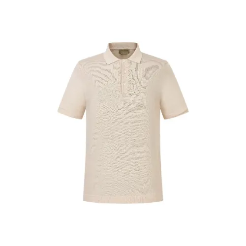 Corneliani Бежевая Мужская Рубашка Поло