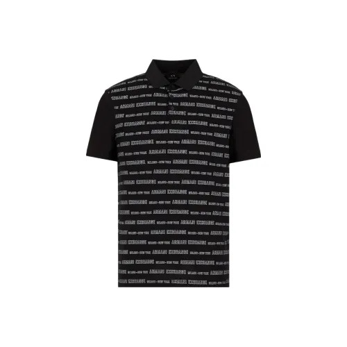 ARMANI EXCHANGEAE SS22 Поло Мужское Черное