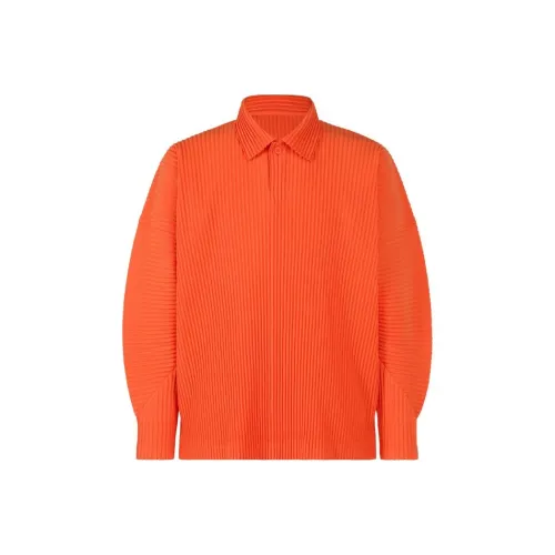 ISSEY MIYAKE Orange Мужская Рубашка Поло
