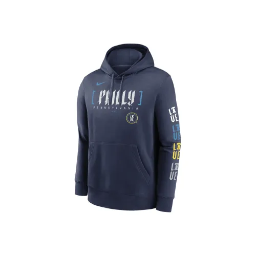 Nike MLB Коллаборация Philadelphia Phillies Городской Connect Клуб Толстовка Мужской Морской синий