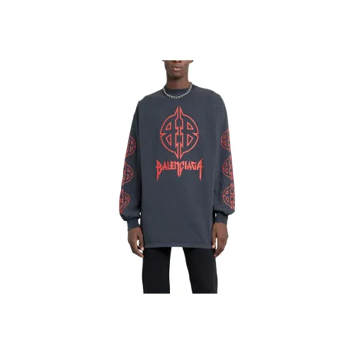 Balenciaga Свитшот Свободного кроя Мужской Серый
