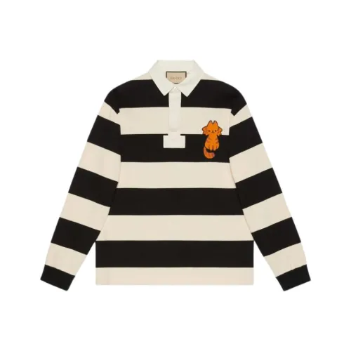 GUCCI Мужская поло рубашка черного цвета