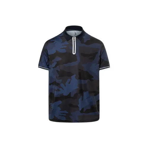 BOGNER Морской Синий Мужская Рубашка Поло