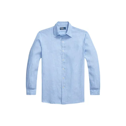 Polo Ralph Lauren Рубашка Мужская Синяя Белая