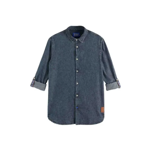 Scotch Soda FW24 Рубашка Мужская Черная