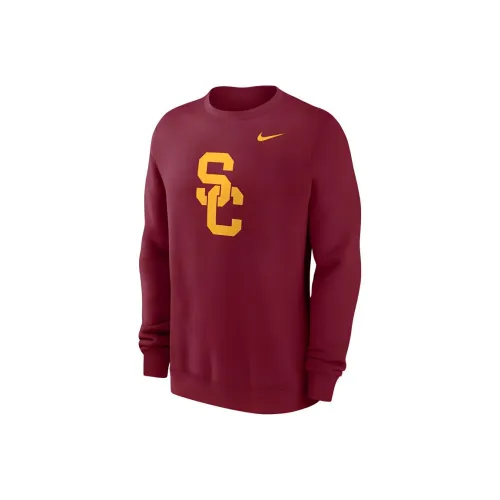 Nike College Толстовка Мужская Темно-Красная