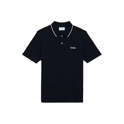 COACH Мужская черная поло