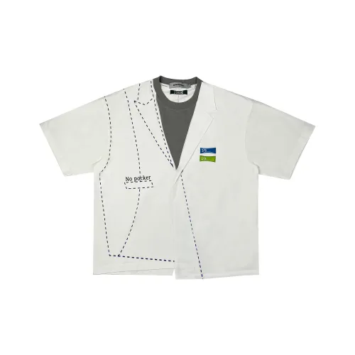 BLIND402 Белая унисекс рубашка