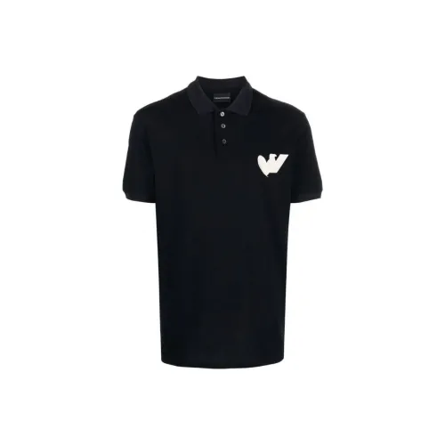 EMPORIO ARMANI Черная мужская поло