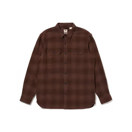 Levis Коричневые Мужские Рубашки