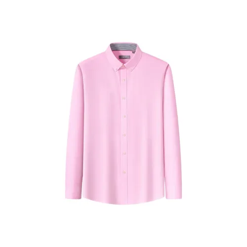 Red Bean Базовый Длинный Рукав Рубашка Мужская