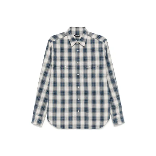 TOM FORD Рубашка Мужская Морской Синий