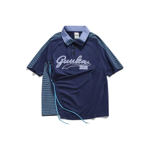 Guuka Темно-синий Унисекс Поло