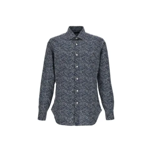 BARBA Серый Мужские Рубашки