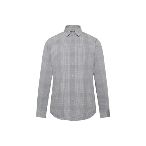 LESS IS MORE Рубашка Мужская Серый Серый