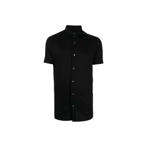 EMPORIO ARMANI SS23 Рубашка Мужская Черная