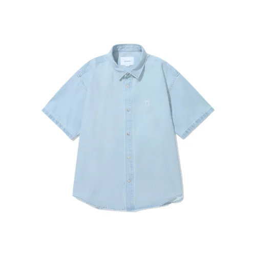 COVERNAT Светло-синий Унисекс Рубашки