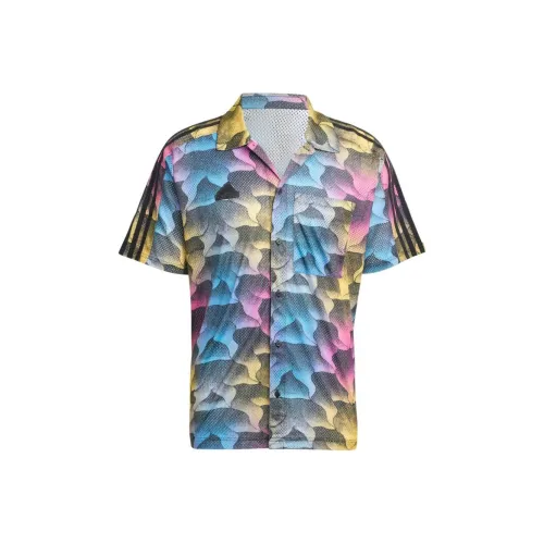 Adidas Tiro ALLOVER PRINT Сетка RESORT SHIRT Мужской Многоцветный