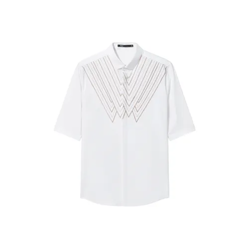 Pin Li Белая Мужская Рубашка