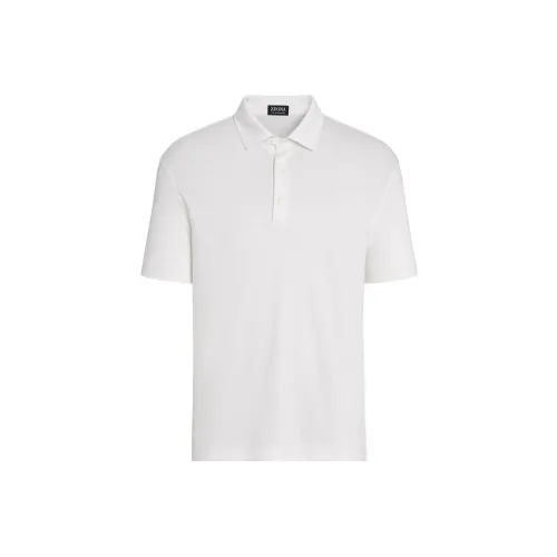 Ermenegildo Zegna Белая Мужская Рубашка Поло