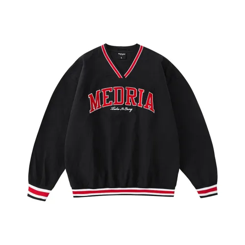 MEDRIA Толстовка Унисекс Черный Красный