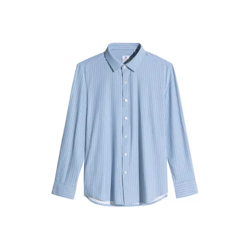 DIDIBOY Blue Men's Shirts DIDIBOY Синий Мужские Рубашки