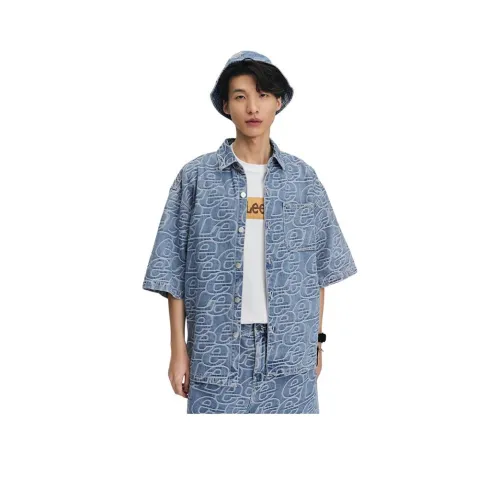 Мужская рубашка Lee co-branded, светло-синяя