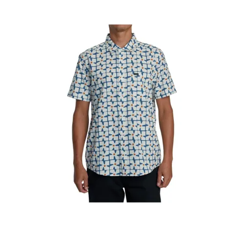 RVCA Холодно-голубой Мужские Рубашки