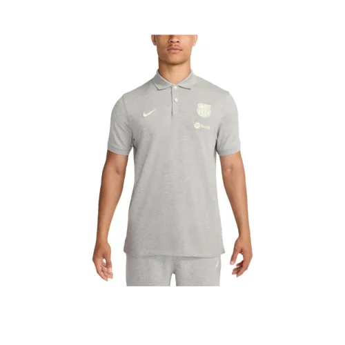 Nike Dri Fit FW24 F.C. Barcelona Polo Мужской Темно-Серый
