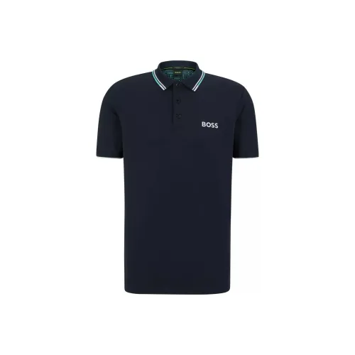 Hugo Boss SS23 Темно-синий Мужское Поло