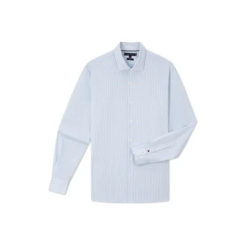 Tommy Hilfiger Рубашка Мужская Светло-Синяя